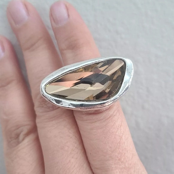 Contemporary Ring - Eclipse - Silver Plated - Picture 12 of 15